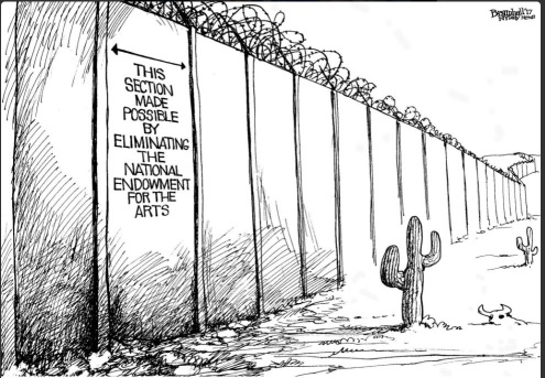 Border wall section