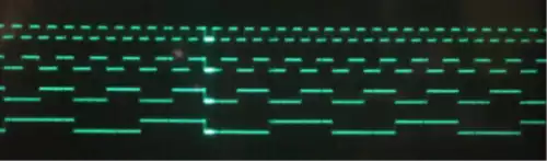 Tektronix LA-501 logic analyzer display