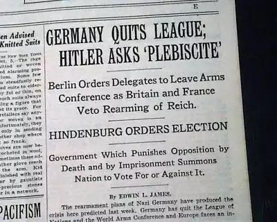 Germany leaves the League