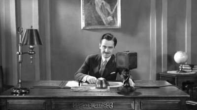 Lowell Thomas in Quakerhill Studio