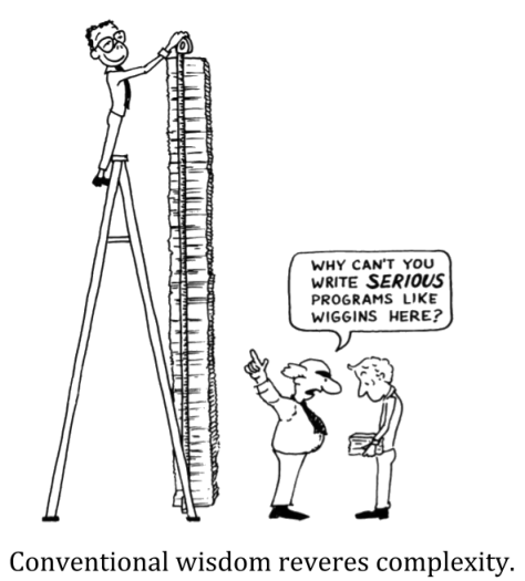 Conventional wisdom reveres complexity.